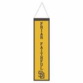 Wraft Fanatics 8 x 32 in. Heritage Slogan Design San Diego Padres Wool Banner 9416647851